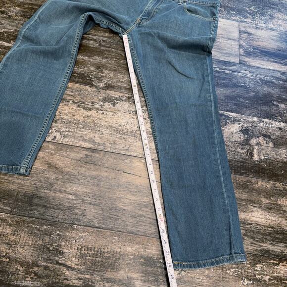 Levis 511 Jeans Mens 38x30 Blue Denim Slim Fit Stretch Straight Leg Zip Fly Work - Picture 14 of 16